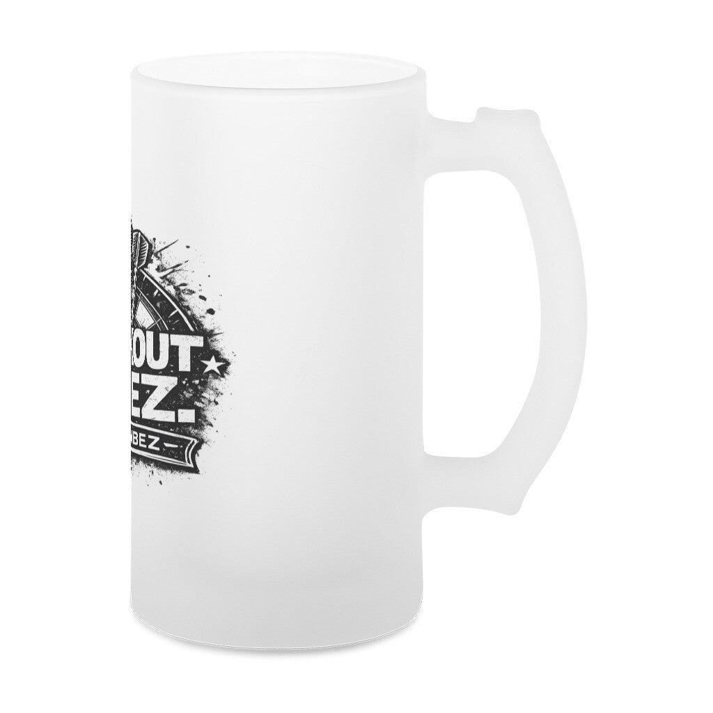 Checkout Vibez. Glas-Bierkrug - Dartvibez
